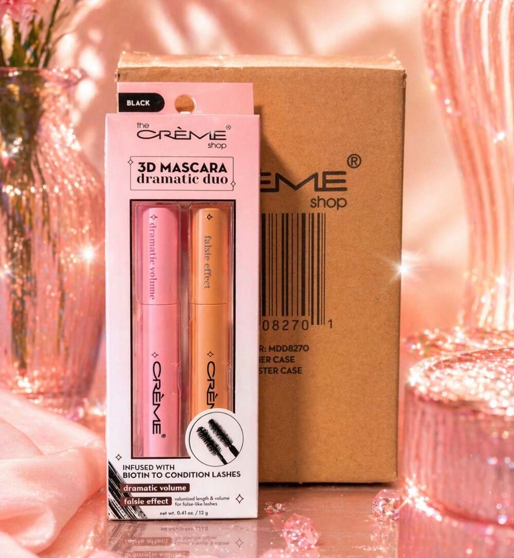 The Crème Shop 3D Mascara Dramatic Duo Black